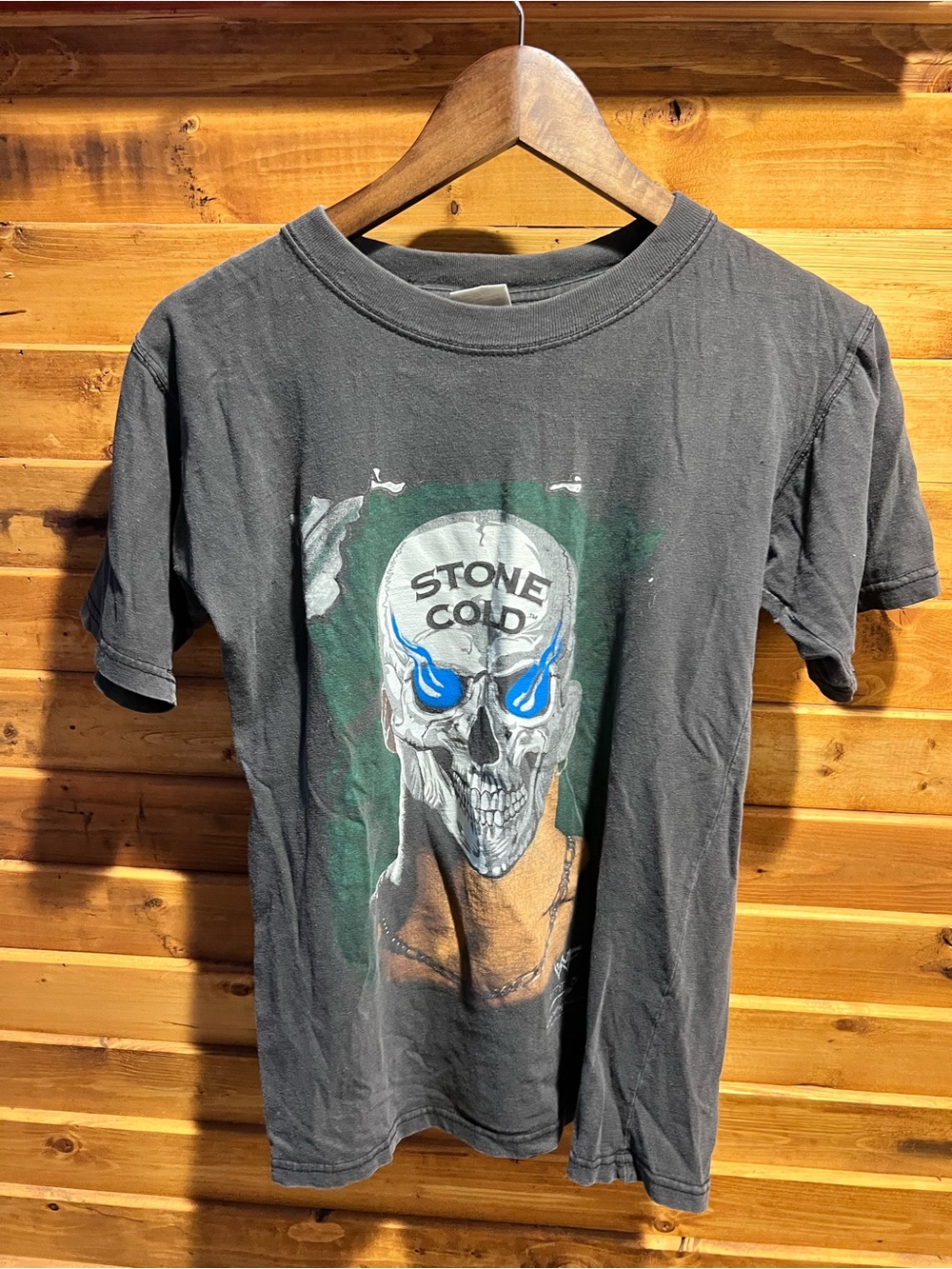Vintage Late 1990s WWF Stone Cold Steve Austin "Smoking Skull" Graphic T-Shirt